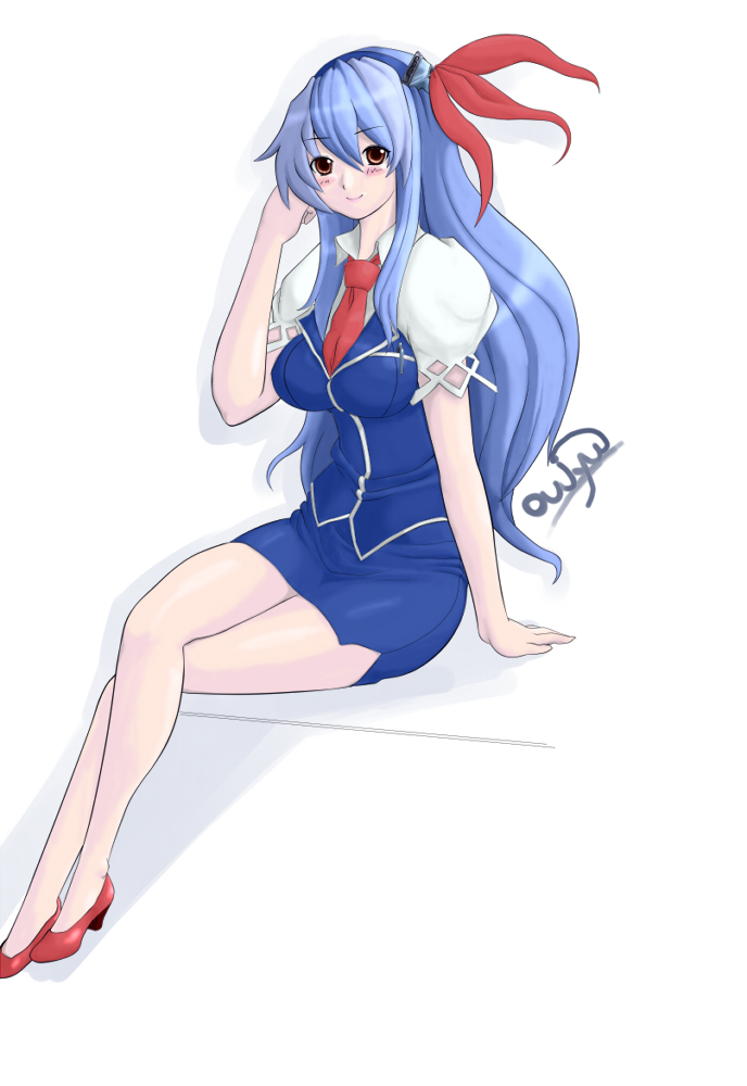 kamishirasawa_keine, long_hair, oujyu, red_eyes, touhou
