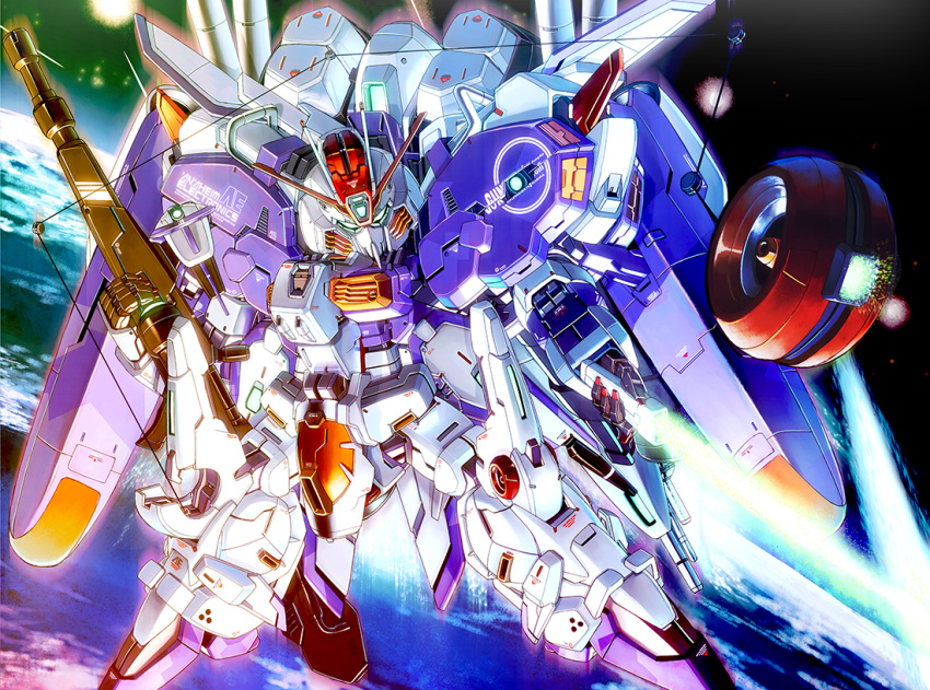 ex-s_gundam, gundam, gundam_sentinel, mecha, space, wasabi_(payan)