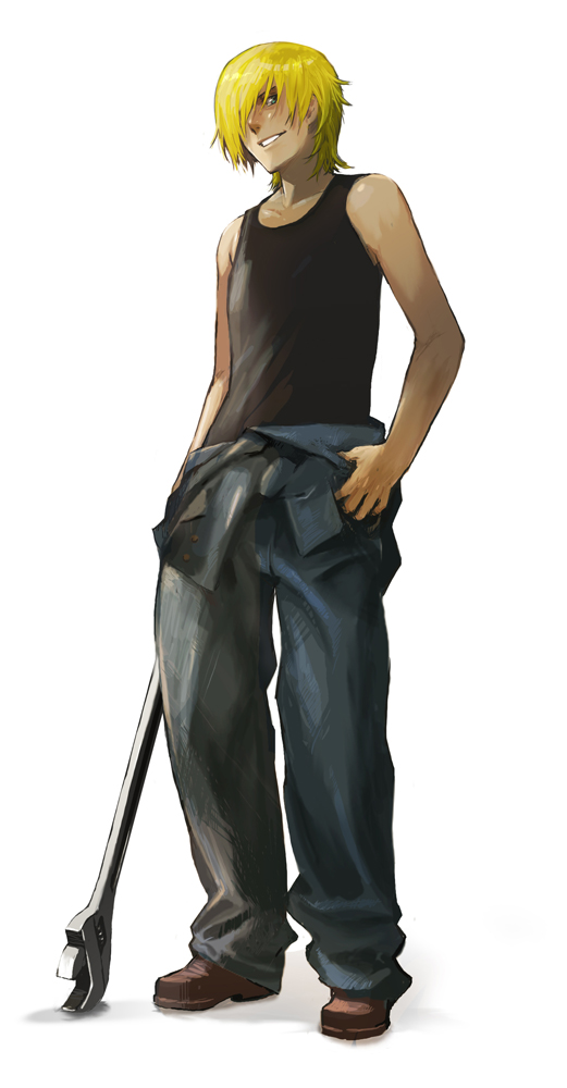blonde_hair, enami_katsumi, graham_spector, male, wrench