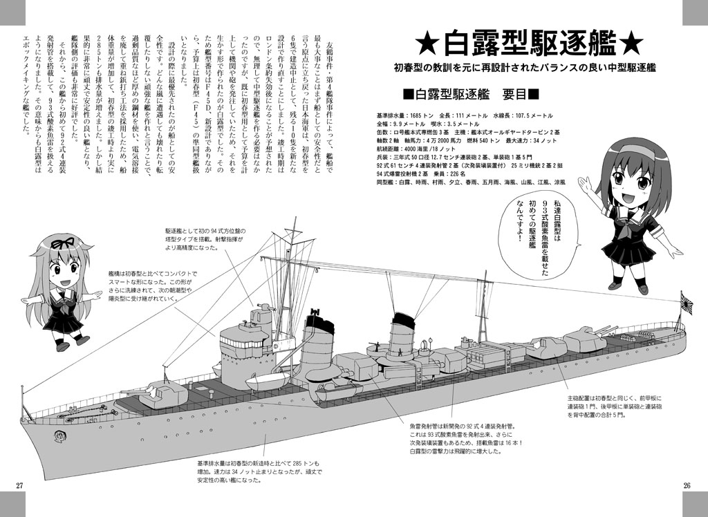 comic, kantai_collection, monochrome, shiratsuyu_(kantai_collection), tagme, translation_request, warship, yasu_rintarou