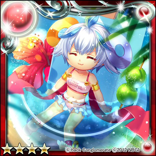 .hack//, 1girl, 2012, ahoge, armband, bikini, blue_hair, capura_lin