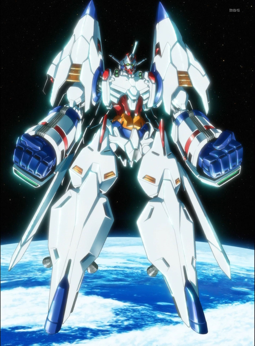 absurdres, captain_earth, earth, earth_engine_impacter, highres, mecha, screencap, space