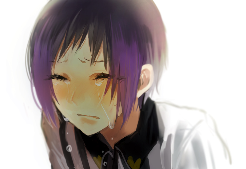 1girl, black_hair, closed_eyes, ioko, multicolored_hair, pretty_rhythm, pretty_rhythm_rainbow_live, purple_hair