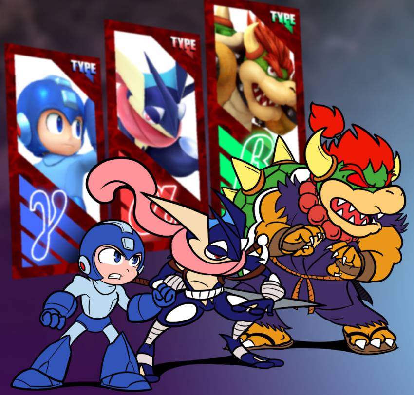 bowser, cosplay, gouki, gouki_(cosplay), greninja, leomodesto, marvel_vs._capcom, mega_man_(character), mega_man_(classic), mega_man_(series), parody, pokemon, pokemon_(game), pokemon_xy, rockman, rockman_(character), rockman_(classic), strider_hiryuu, strider_hiryuu_(cosplay), super_mario_bros., super_smash_bros.