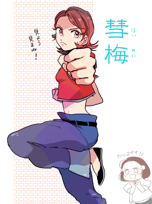 2girls, chinese_clothes, clenched_hands, crop_top, ekubo_(ciaobero), fighting_stance, houmei_(street_fighter), midriff