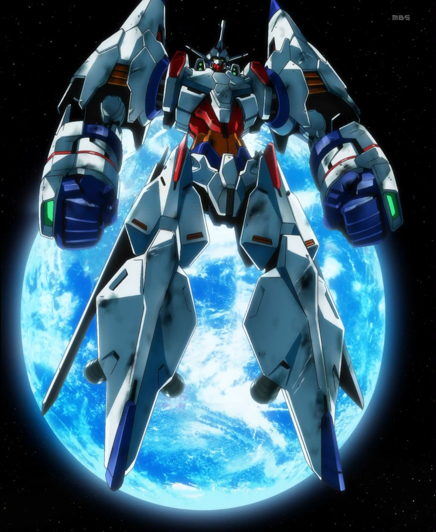 captain_earth, earth, earth_engine_impacter, highres, mecha, screencap, space