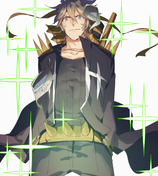 1boy, kill_la_kill, male, sanageyama_uzu, solo, spikes, takiji_(micco), uniform