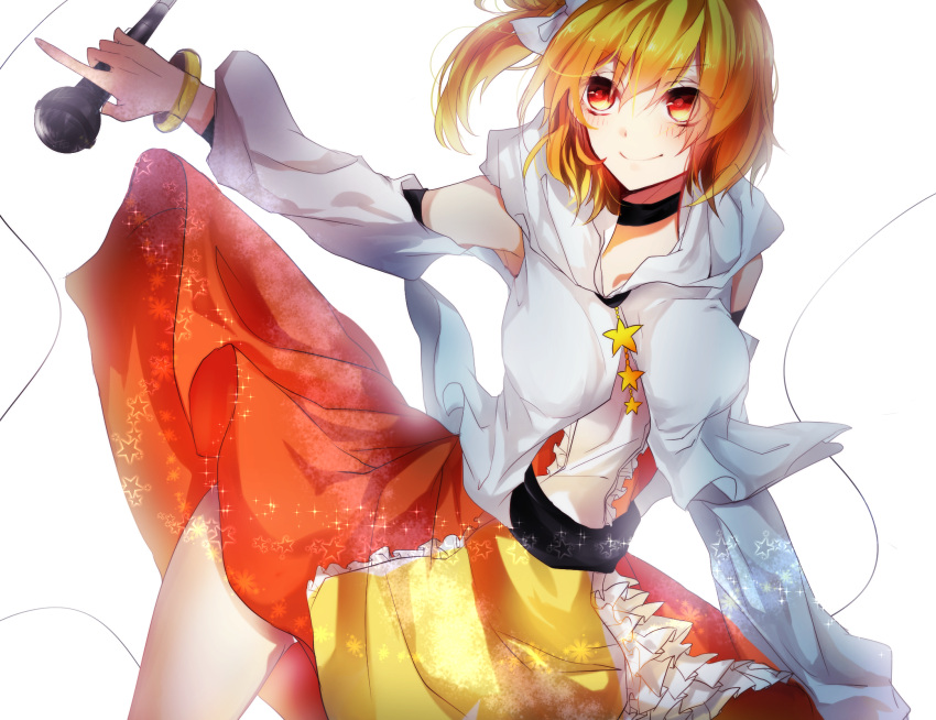 1girl, blonde_hair, chunnkoromochi, highres, idol, kagerou_project, kisaragi_momo, long_hair