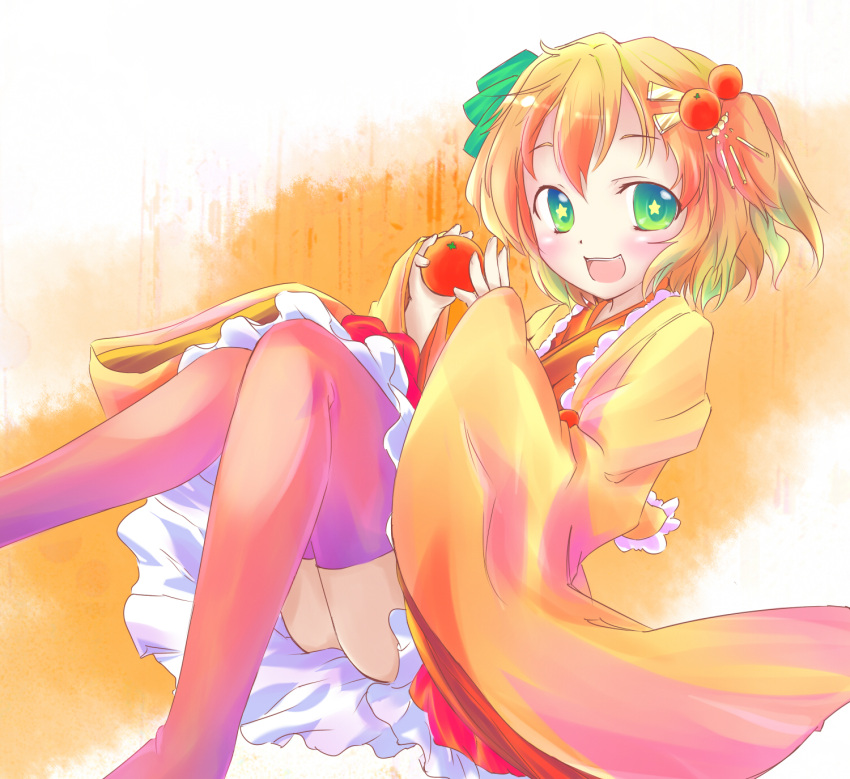 1girl, blush, green_eyes, highres, iyo_ai, looking_at_viewer, open_mouth, shikoku_moe_tai