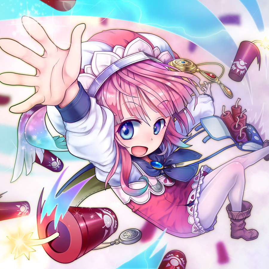 1girl, atelier_(series), atelier_meruru, atelier_rorona, bag, blue_eyes, blush, boots