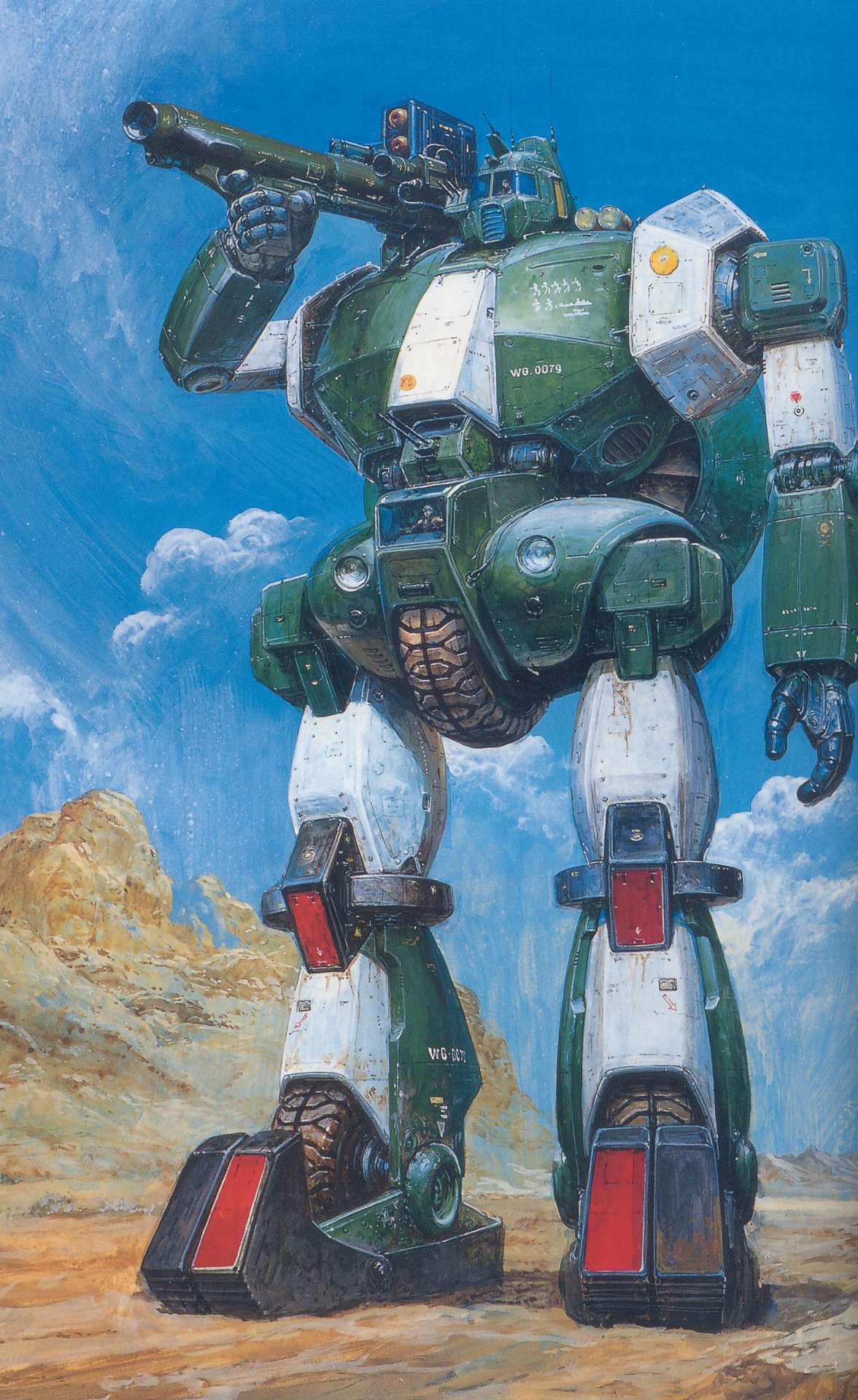 chill, desert, highres, jiron_amos, mecha, official_art, old_school, oldschool
