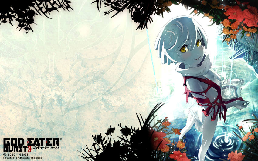 1girl, brown_eyes, chiot_(god_eater), god_eater, god_eater_burst, highres, itakura_kouichi, official_art