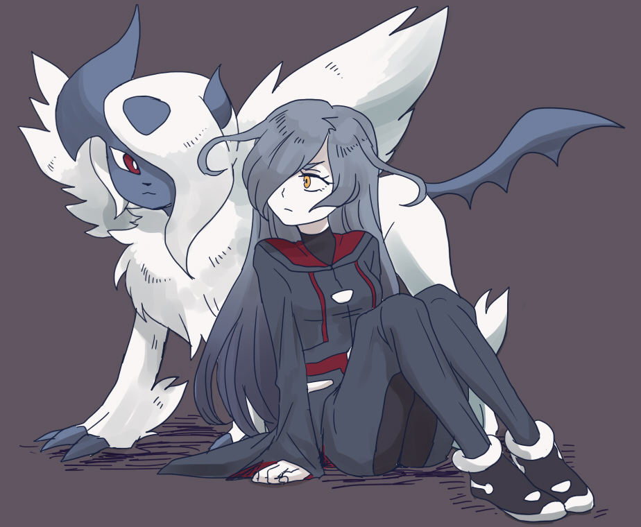 1girl, absol, despina_rakusu, hair_over_one_eye, hidaring, inazuma_eleven_(series), inazuma_eleven_go, inazuma_eleven_go_galaxy