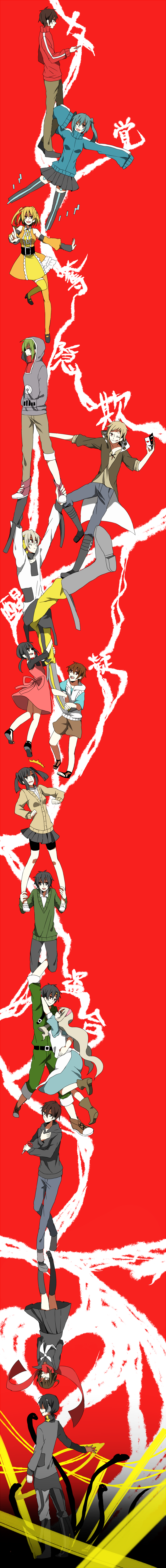 absurdres, amamiya_hibiya, asahina_hiyori, black_hair, blonde_hair, brown_hair, dark_konoha, durarara!!