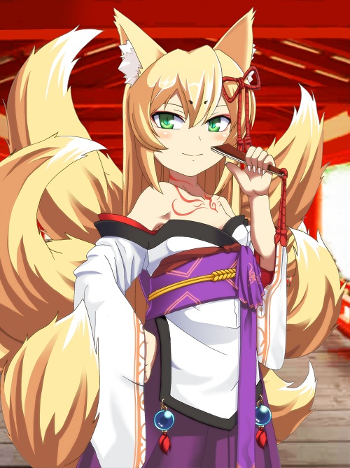 1girl, animal_ears, bangs, bare_shoulders, blonde_hair, blush, bow, chiha8
