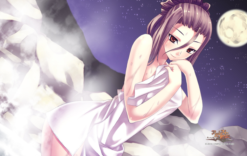 1girl, 2010, agarest_senki, agarest_senki_(series), beatrice_(agarest_senki), brown_hair, copyright_name, dutch_angle