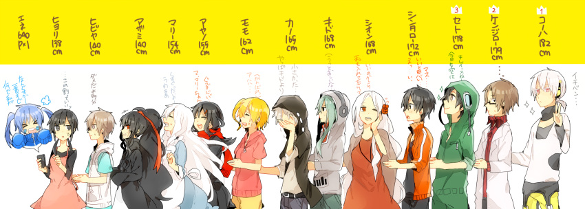 amamiya_hibiya, asahina_hiyori, azami_(kagerou_project), black_hair, blonde_hair, brown_hair, closed_eyes, dress