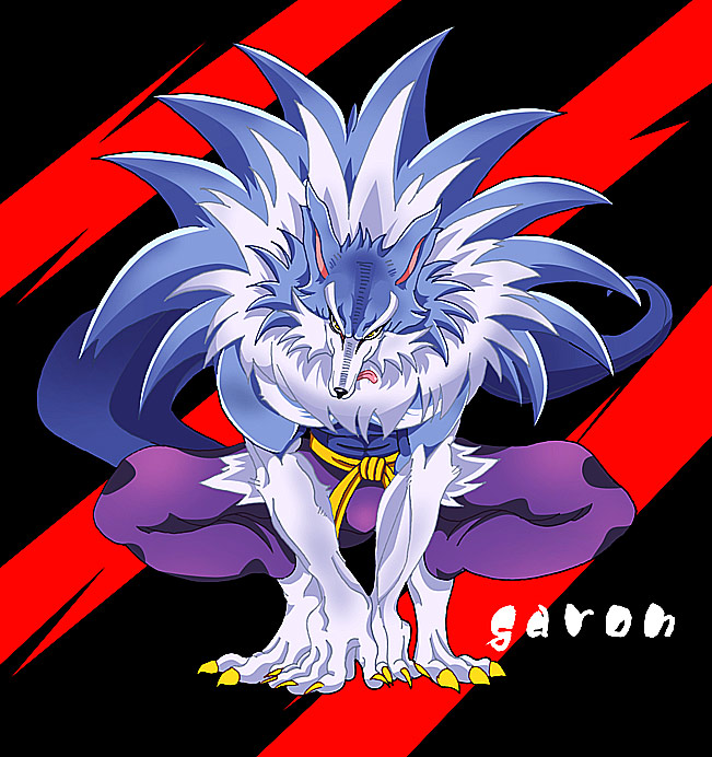 capcom, fur, gallon, john_talbain, ouka, ouka_(kemono-tachi), solo, tail, tongue, vampire_(game), werewolf, wolf_ears, yellow_eyes