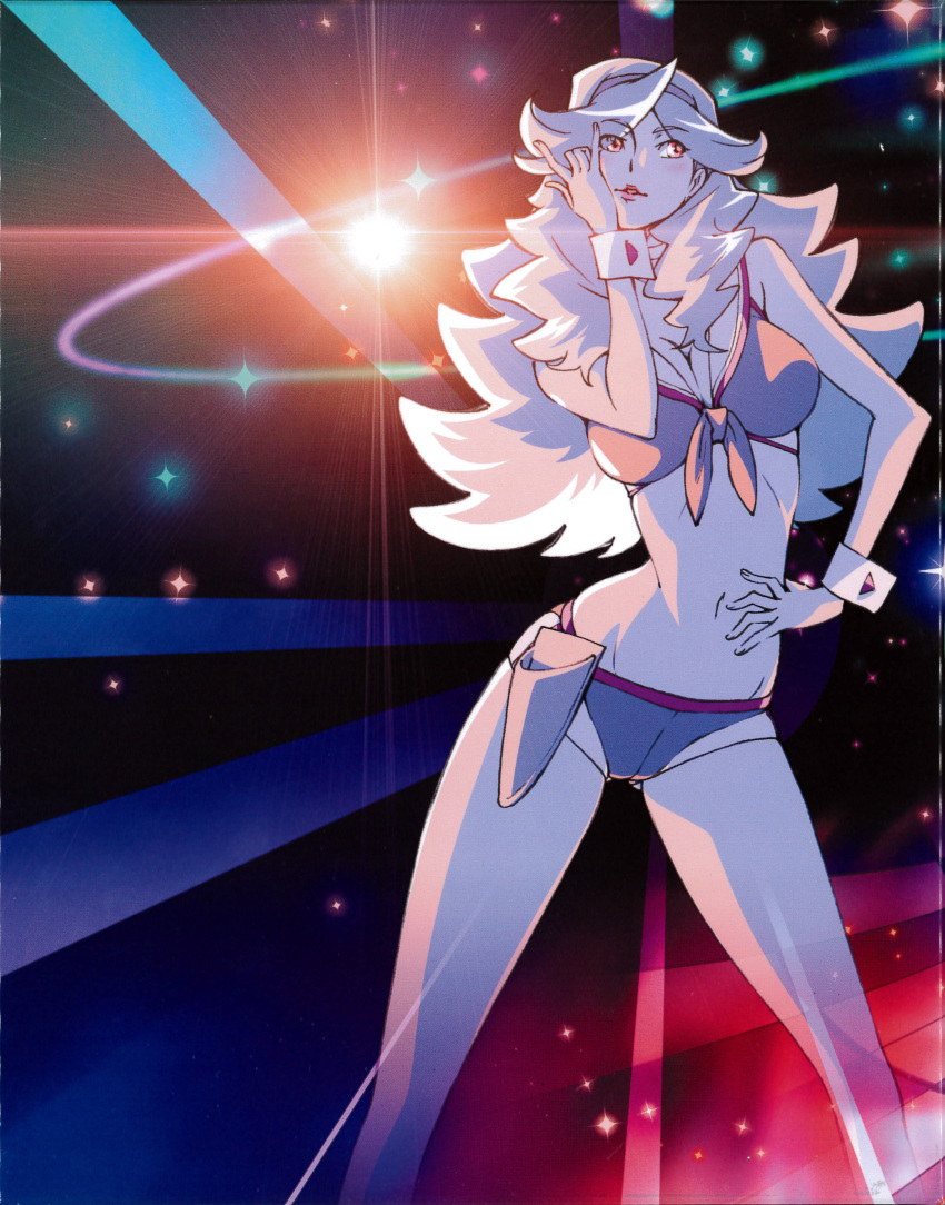 1girl, absurdres, blonde_hair, boobies_uniform, highres, honey_(space_dandy), huge_filesize, long_hair