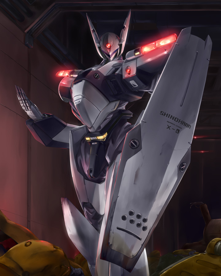 kidou_keisatsu_patlabor, mecha, mobile_police_patlabor, patlabor, police, shield, tomo_(machinemess)