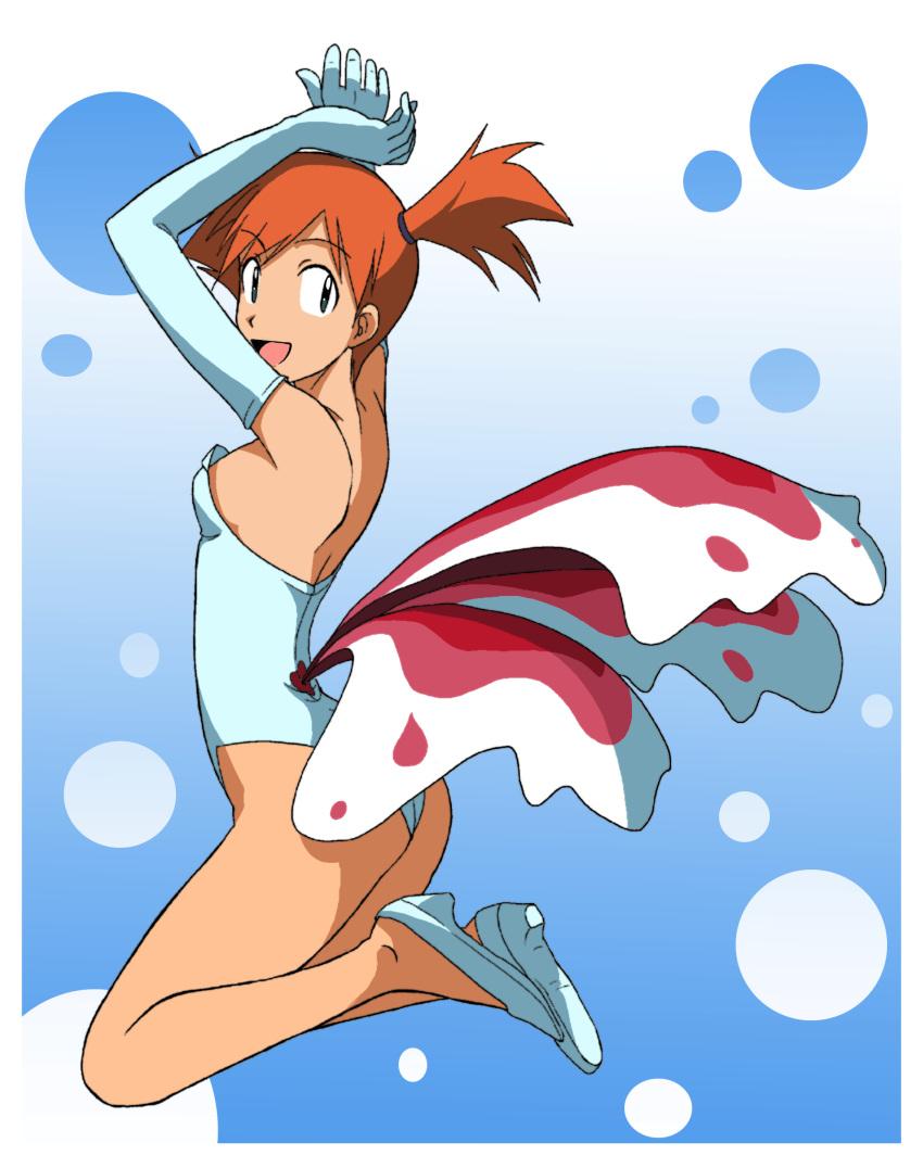 cosplay, costume, elbow_gloves, fish_tail, gloves, goldeen, goldeen_(cosplay), gym_leader