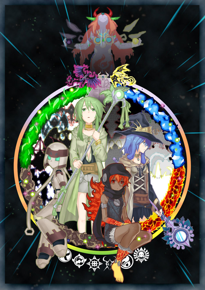 4girls, caam_serenity_of_gusto, chu_kai_man, constellar_ptolemy_m7, duel_monster, evilswarm_ophion, gem-knight_lazuli, gishki_ariel