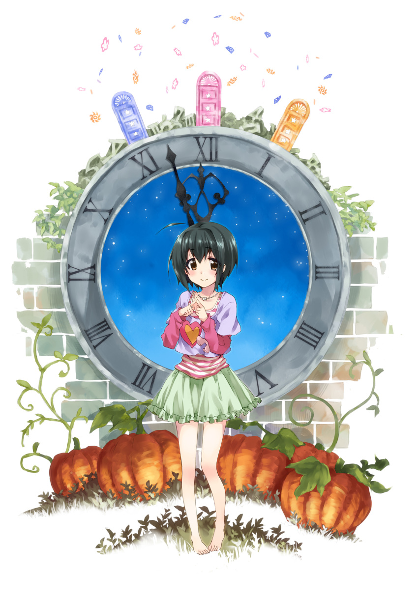 black_hair, brown_eyes, colored, highres, idolmaster, idolmaster_cinderella_girls, kishi_yuutokuroi, kohinata_miho