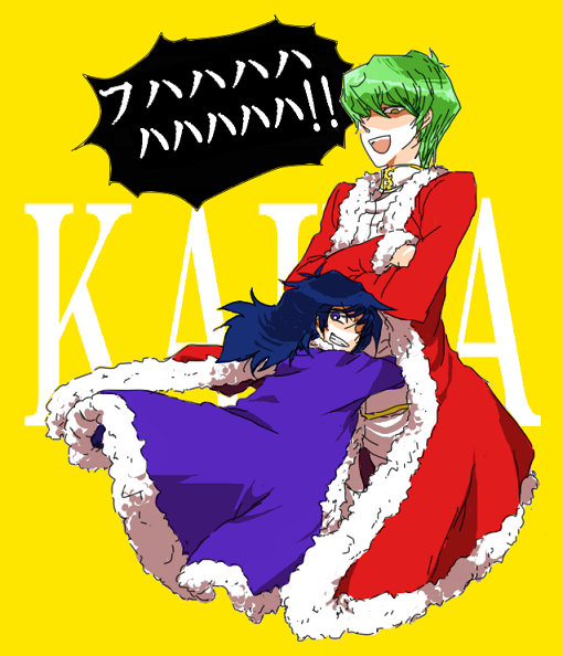2boys, black_hair, brothers, cape, character_name, fairyjack, green_hair, hug