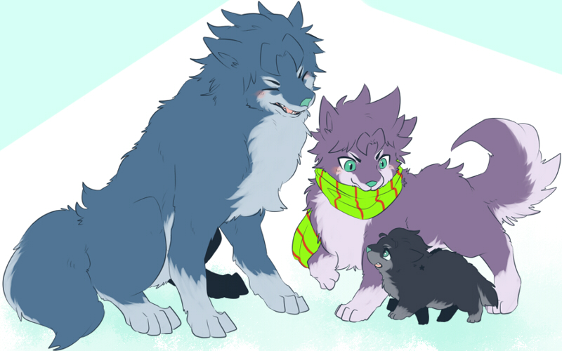 aberu514, animalization, dog, joestar_birthmark, jojo_no_kimyou_na_bouken, jonathan_joestar, joseph_joestar_(young), kuujou_joutarou
