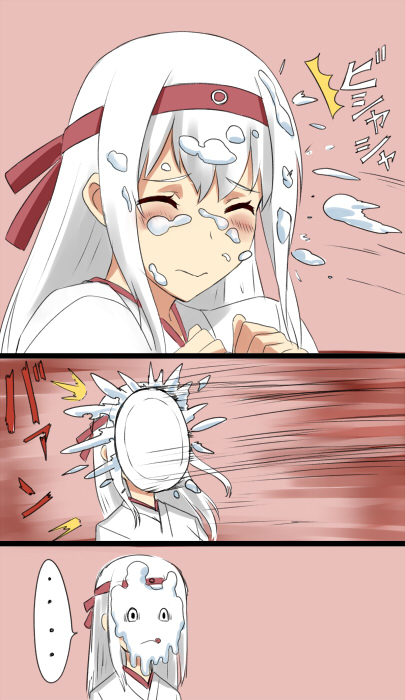 ..., 1girl, bandana, blush, closed_eyes, in_the_face, ishii_hisao, kantai_collection