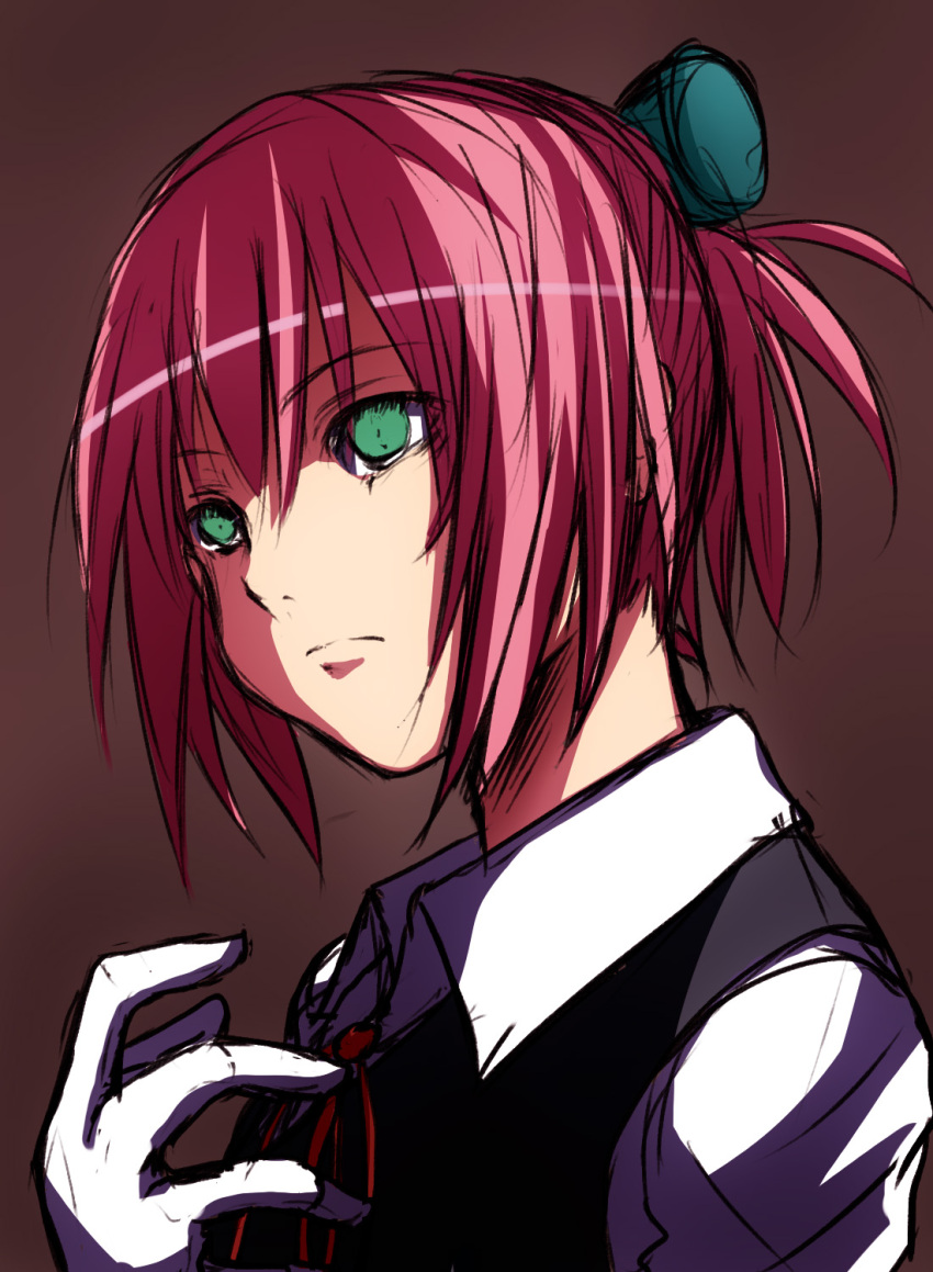 1girl, aqua_eyes, dress_shirt, gloves, hair_ornament, highres, kantai_collection, neko_zukin