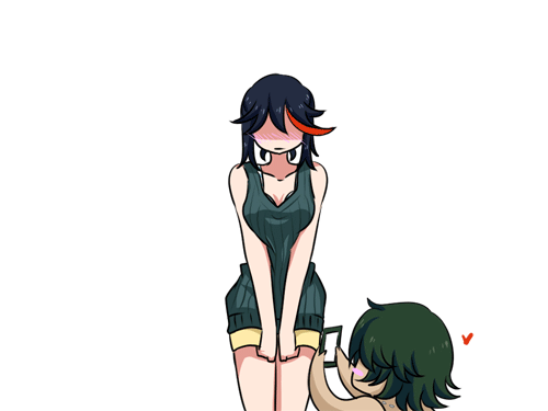 1boy, 1girl, animated, animated_gif, blush, breasts, casual, cellphone