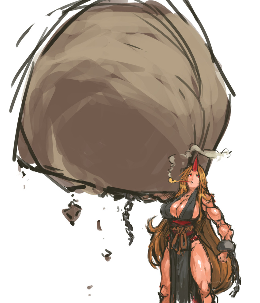 1girl, alternate_costume, black_dress, blonde_hair, breasts, cleavage, dress, halterneck