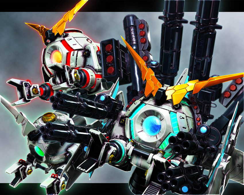a_mituhashi, ball_(gundam), full_armor_unicorn_gundam, gatling_gun, gun, gundam, gundam_unicorn, mecha