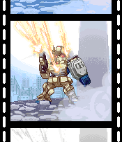 animated, animated_gif, dust, ez-8_gundam, film_strip, gun, gundam, gundam_08th_ms_team