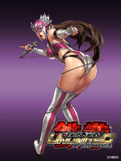 1girl, alternate_costume, ass, bare_shoulders, black_panties, boots, breasts, brown_eyes