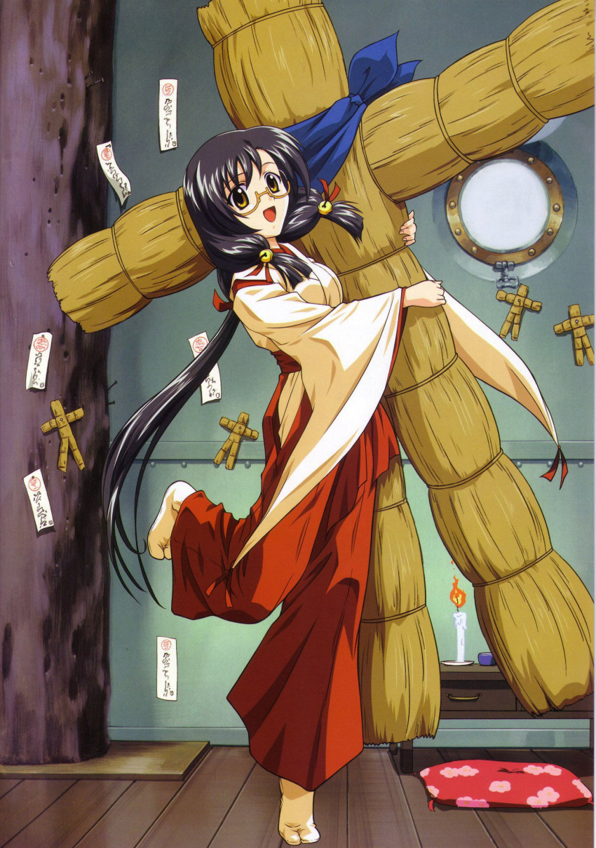 doll, fukushima_kinu, glasses, highres, japanese_clothes, lime-iro_senkitan, raimuiro_senkitan, voodoo_doll