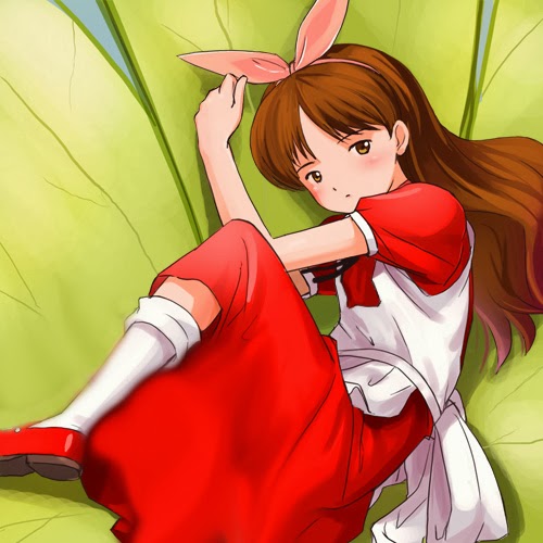 artist_request, dress, flower, lowres, maya_(oyayubi_hime_monogatari), oyayubi_hime_monogatari, red_dress, shoes, socks