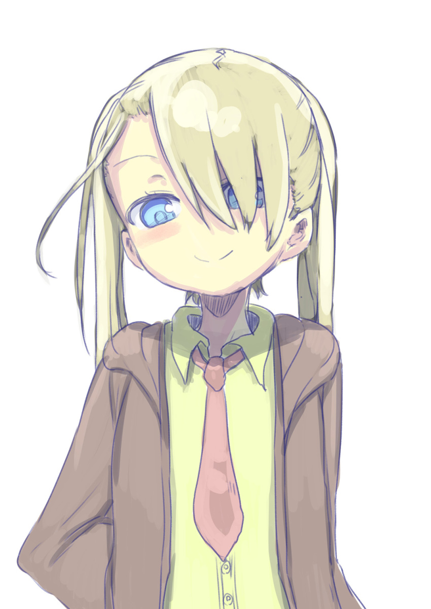 1girl, blonde_hair, blue_eyes, cool-kyou_shinja, highres, hoodie, komori-san_wa_kotowarenai!, long_hair