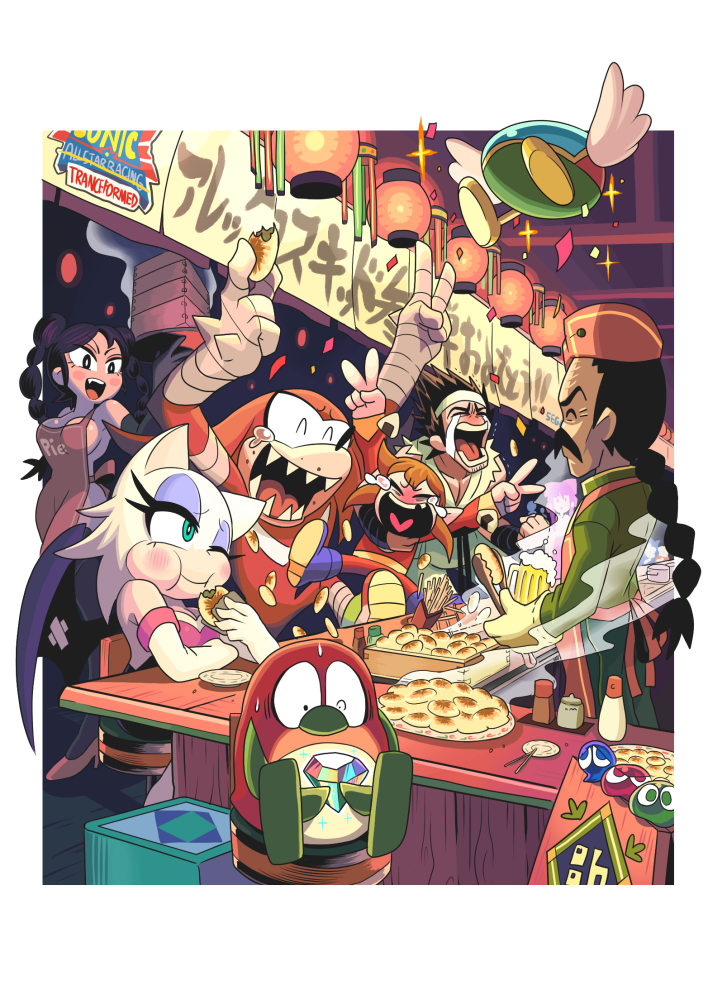 :t, alex_kidd, alex_kidd_(character), apron, bandages, bat_ears, bat_girl, bat_wings