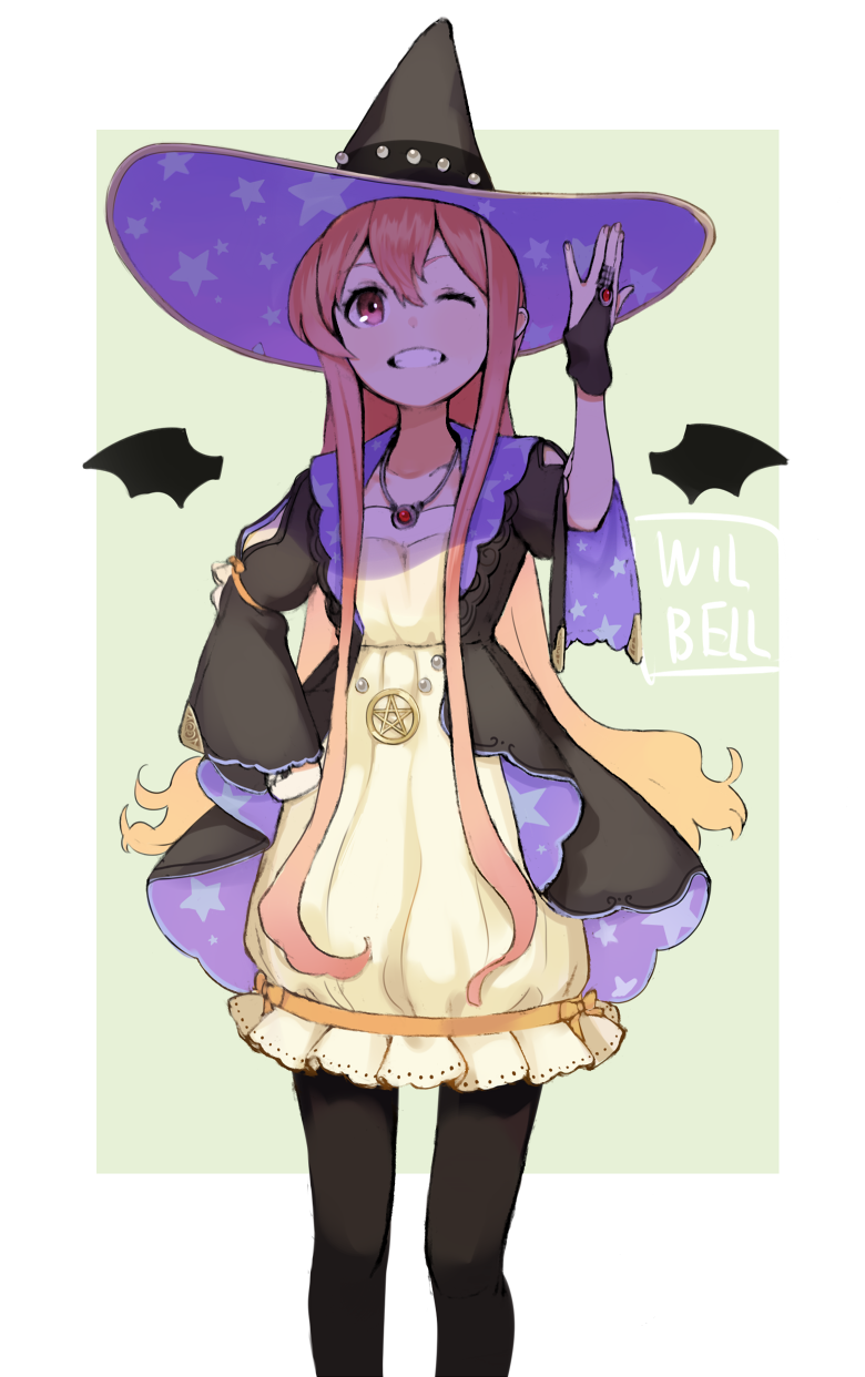 1girl, atelier_(series), atelier_escha_&amp;_logy, black_legwear, grin, hand_on_hip, hat, highres