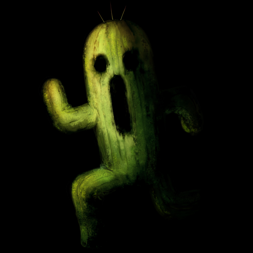 cactuar, creepy, dark, final_fantasy, needle, sabotender, solo, xilla