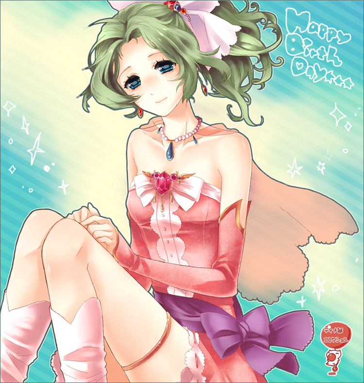 boots, cape, earrings, elbow_gloves, final_fantasy, final_fantasy_vi, gloves, green_hair