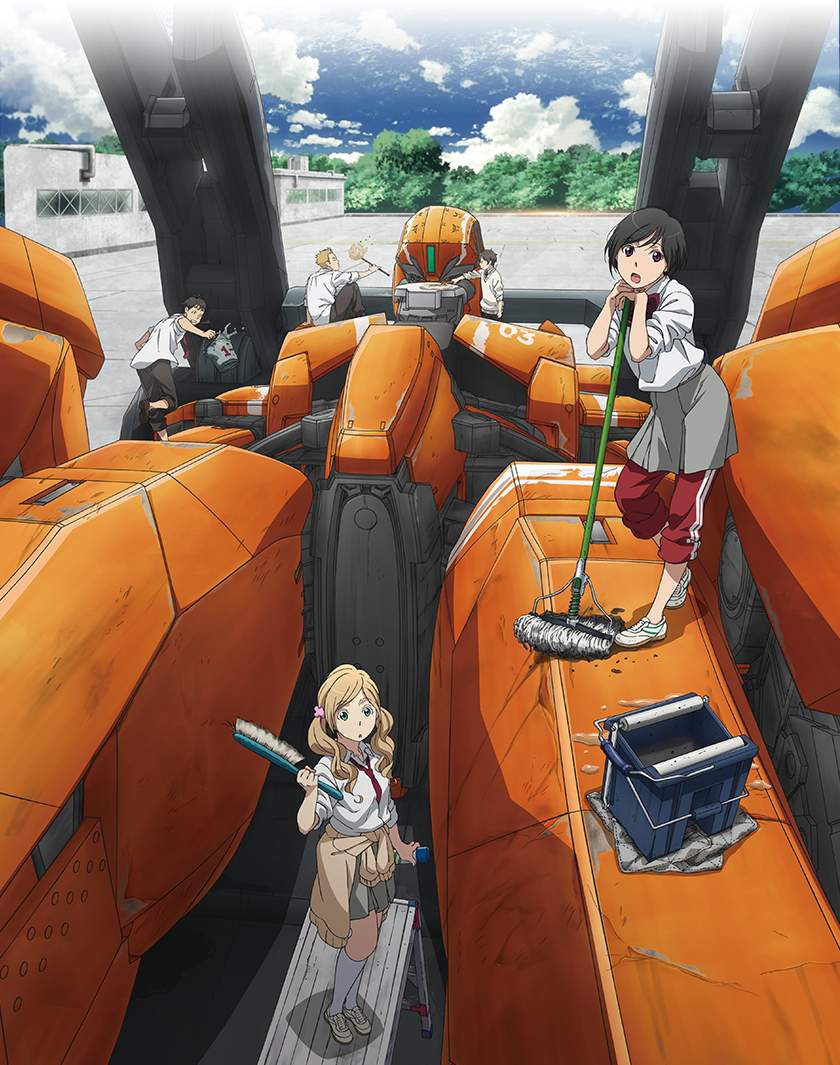 aldnoah.zero, amifumi_inko, calm_craftman, kaizuka_inaho, mecha, nina_klein, okisuke_mikuni, school_uniform