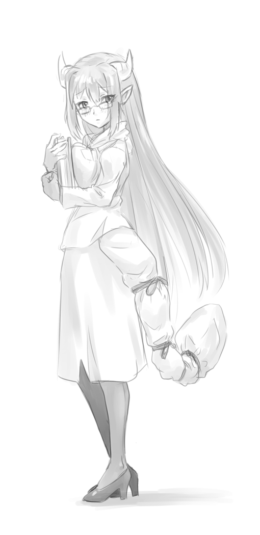 1girl, alma_elma, alternate_costume, bespectacled, blush, book, breast_press, breasts