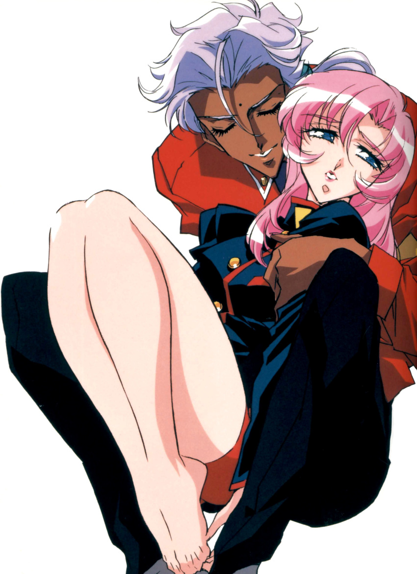 barefoot, dark_skin, feet, highres, holding, lips, official_art, ohtori_akio