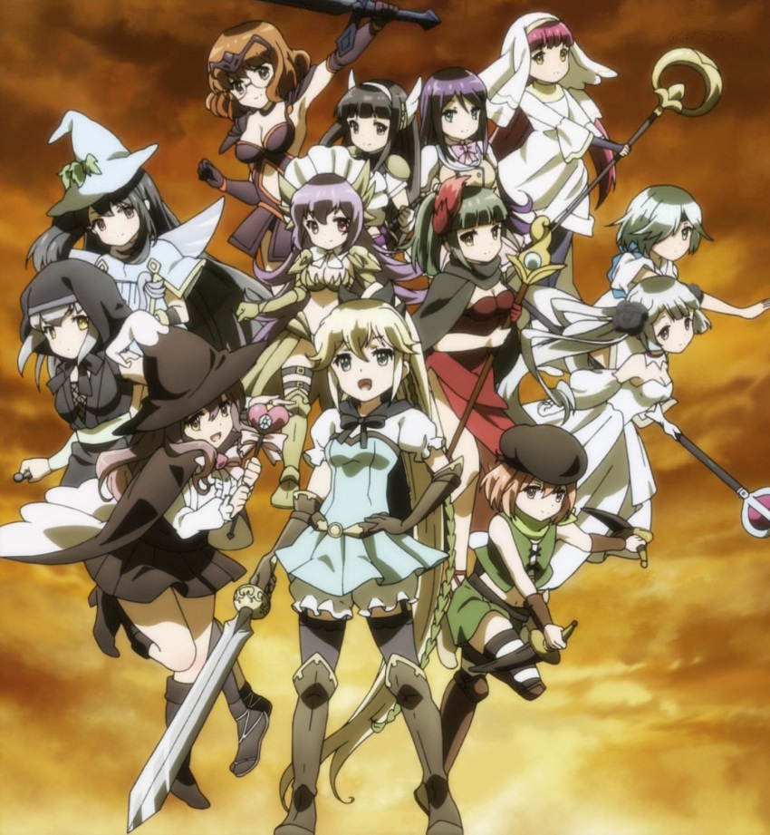 boots, daimyouzamurai_mei, daishikyougawa_kurumiko, eiyuuzaki_rin, ginyuuin_serika, hakua_berserker_bladefield, highres, kanojo_ga_flag_wo_oraretara