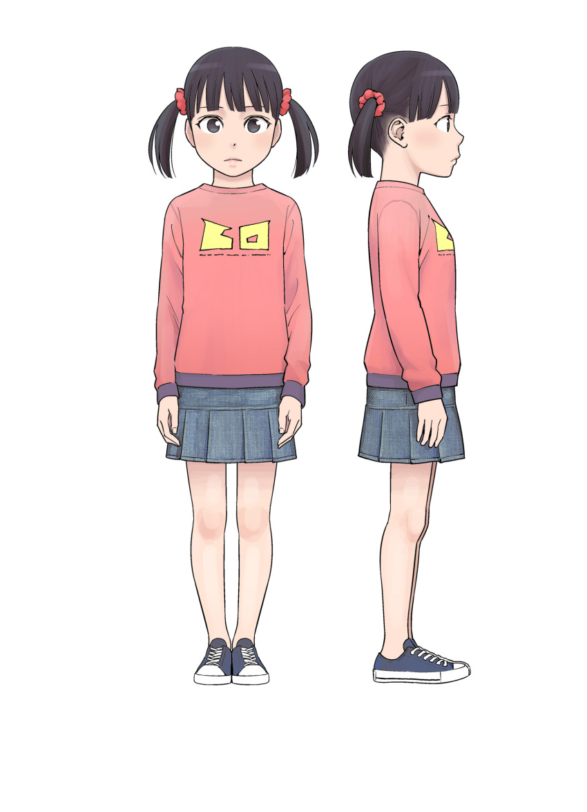 1girl, bangs, black_eyes, black_hair, blunt_bangs, child, higashiyama_shou, highres