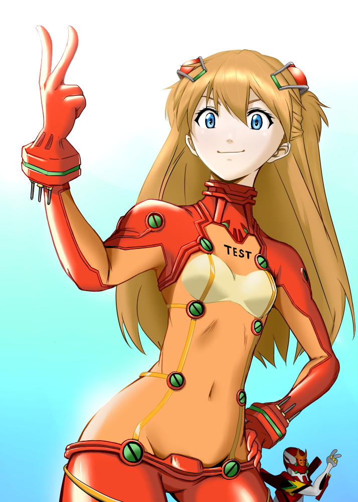 blue_eyes, brown_hair, gohandesu_yo, neon_genesis_evangelion, plugsuit, rebuild_of_evangelion, shikinami_asuka_langley, solo