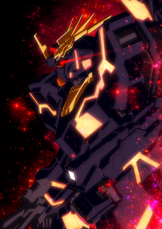 character_request, copyright_request, glowing, glowing_eyes, gundam, gundam_unicorn, jabara921, mecha